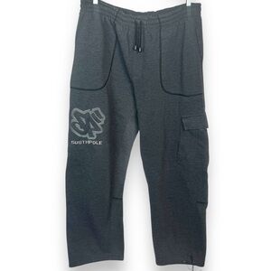Vintage Y2K Southpole Mens Size XL‎ Baggy Logo Joggers Wide Leg Streetwear Cargo
